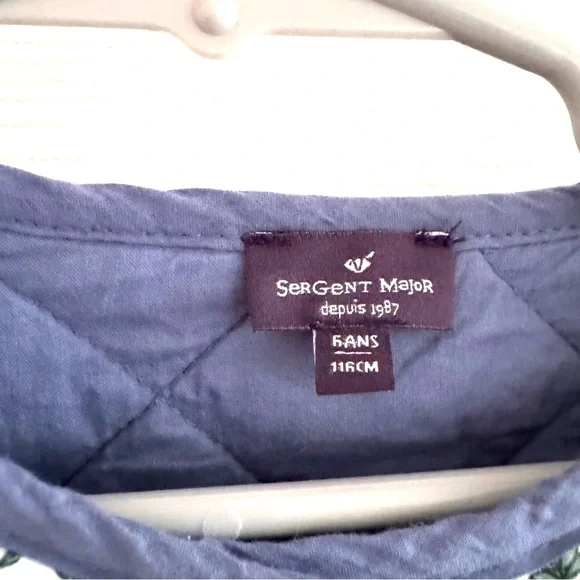 Sergent Major Girls Size 5/6 Quilted Ditsy Floral Barn Jacket Snaps Spring Coat - Picture 3 of 14